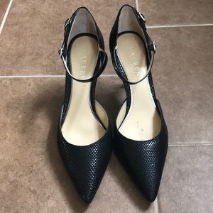 LAUREN by Ralph Lauren Sophie Black Glossy Pumps